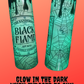 Black Candle Glow in the dark 20 oz. tumbler for cold and hot drinks, hocus pocus inspired, double wall insulated tumbler