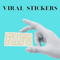 FA&FO viral stickers, social media trends, waterproof, vinyl stickers, tending stickers