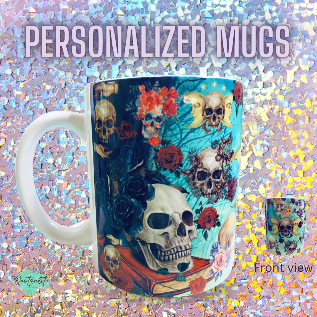 Perfect Skull Mug, vivid colors, unique design