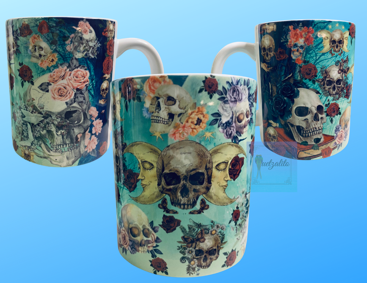 Perfect Skull Mug, vivid colors, unique design